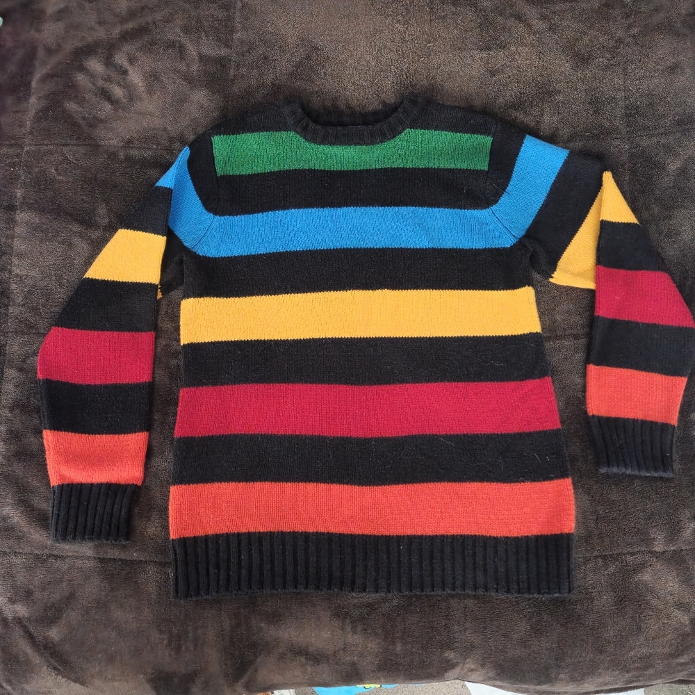 The Children's Place Colorful Striped Crewneck Sweater